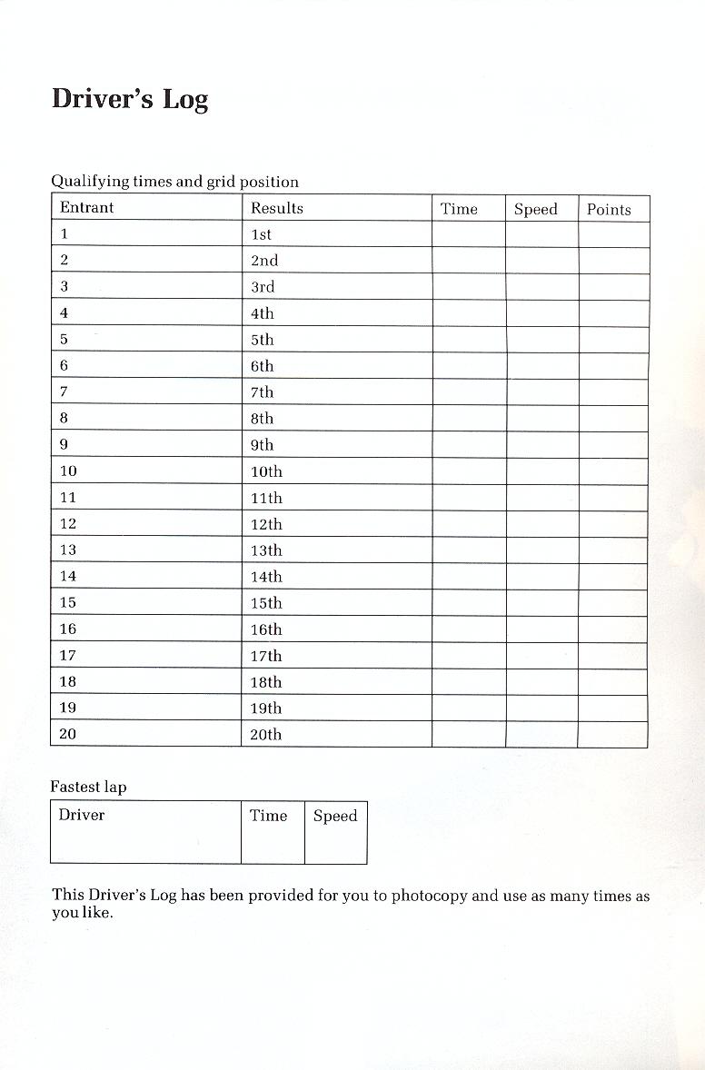 Revs racing programme page 17