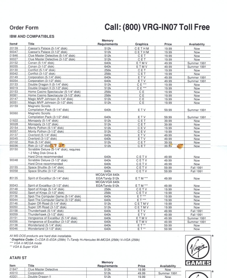 Risk order form page 1