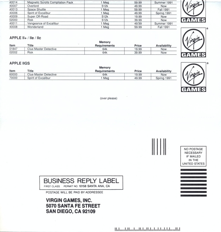 Risk order form page 2