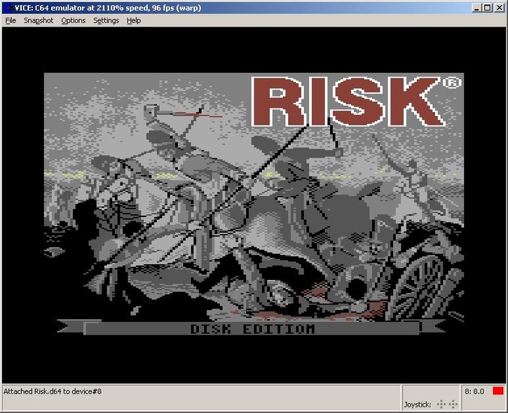 Risk screen shot 1