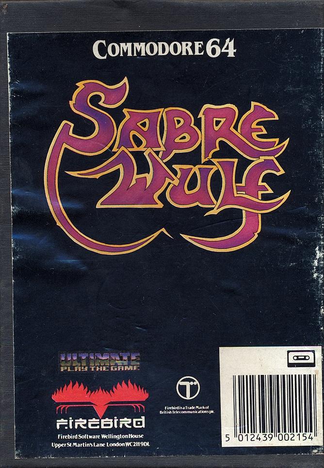 Sabre Wulf box back