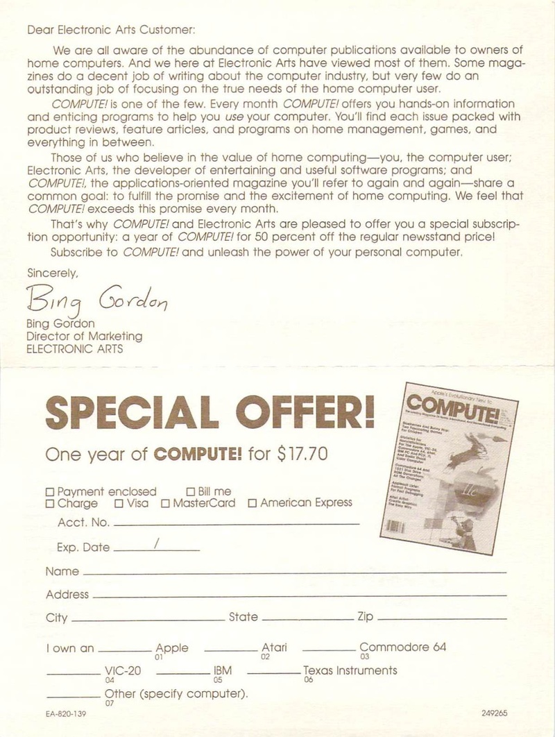The Seven Cities of Gold Special Offer page 1