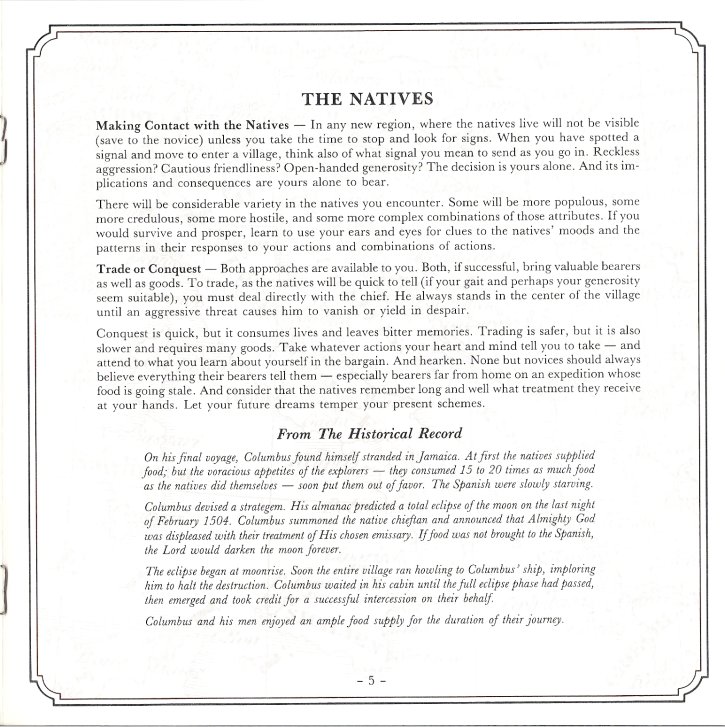 The Seven Cities of Gold Manual Page 5