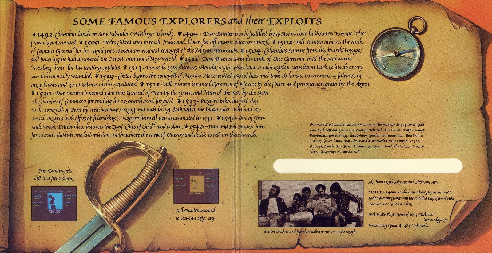 The Seven Cities of Gold Inside Binder