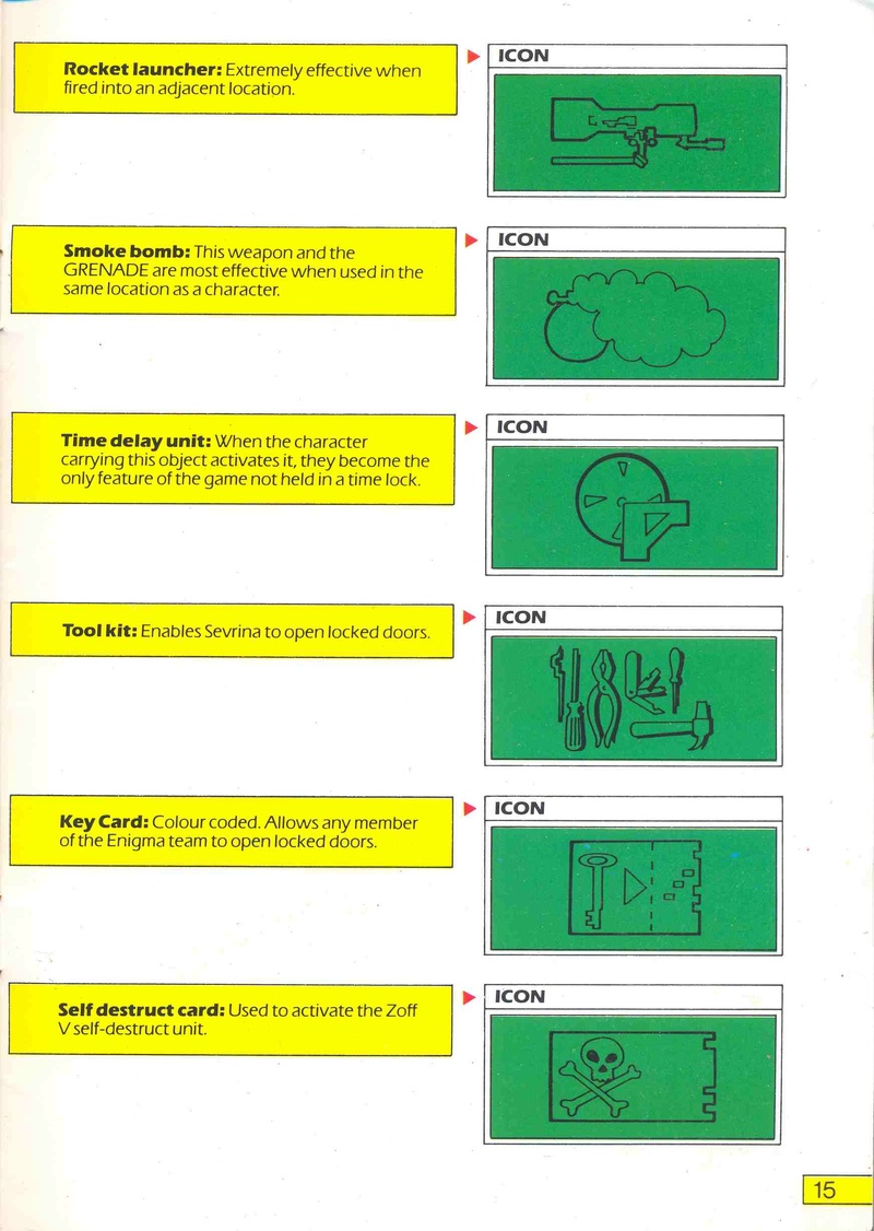 Shadowfire manual page 15