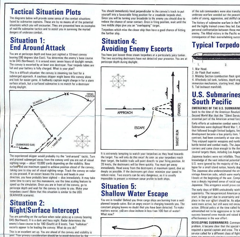 Silent Service Instructions 2 front top left