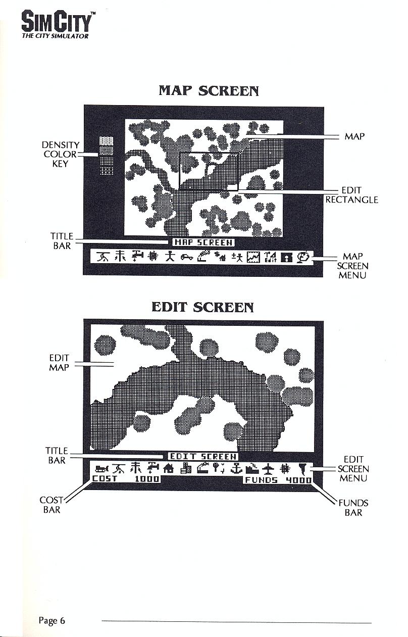 SimCity manual page 6