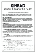 Sinbad and the Throne of the Falcon reference card page 1