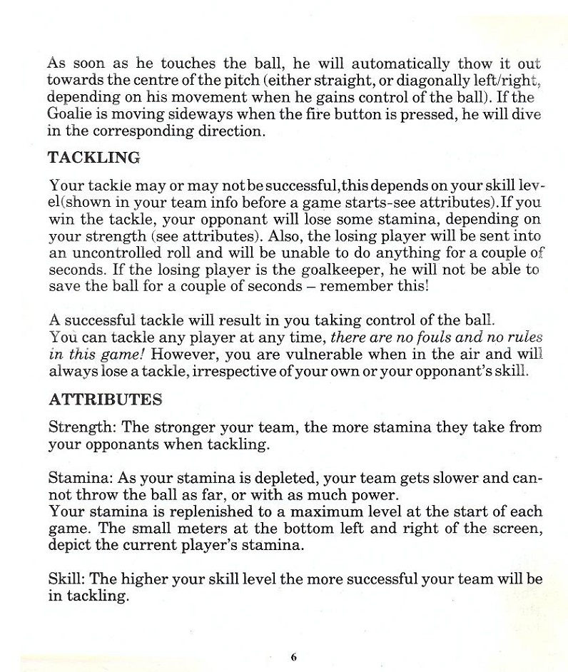 Speedball manual page 6