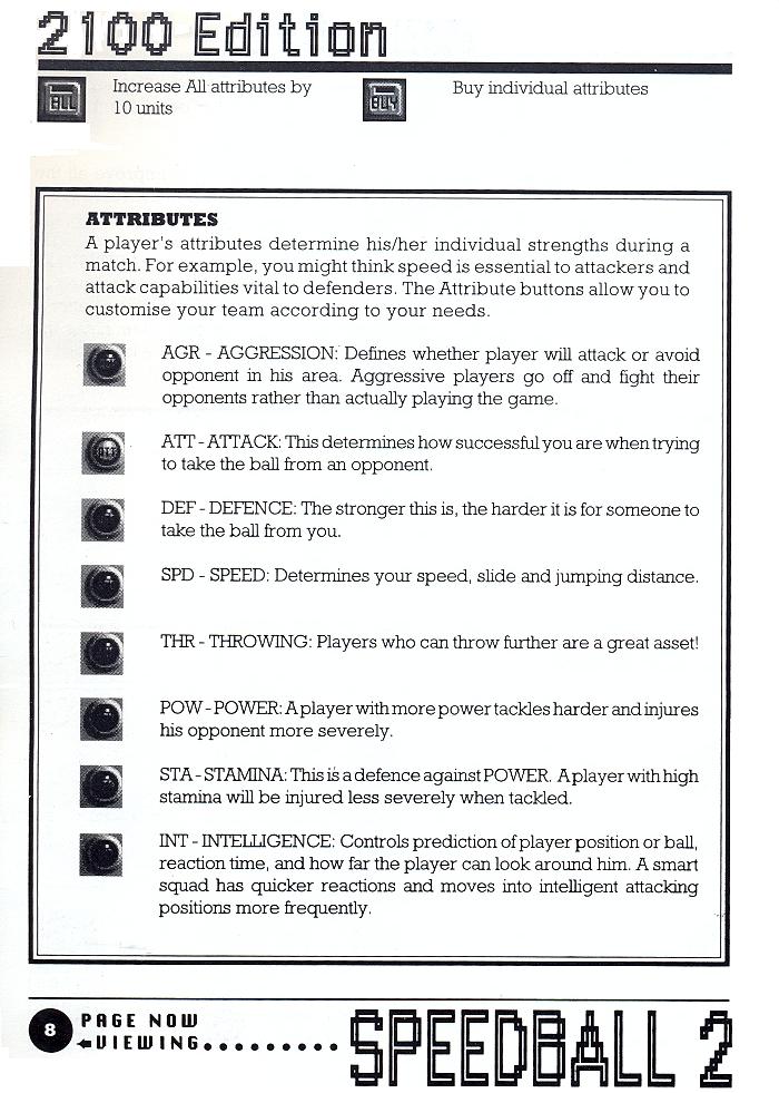 Speedball 2: Brutal Deluxe manual page 8