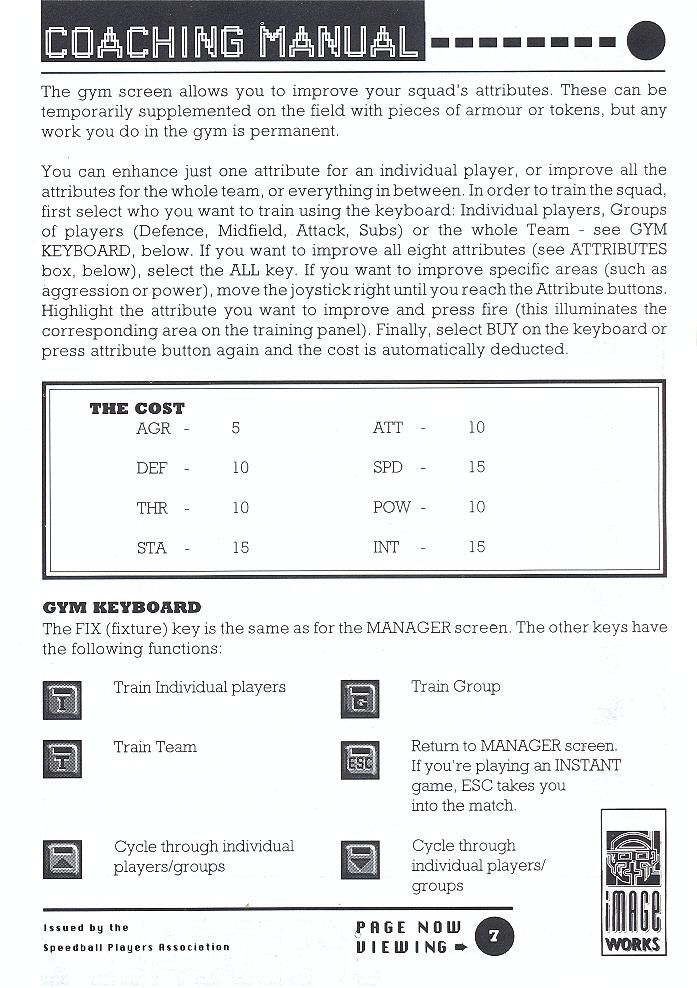 Speedball 2: Brutal Deluxe manual page 7