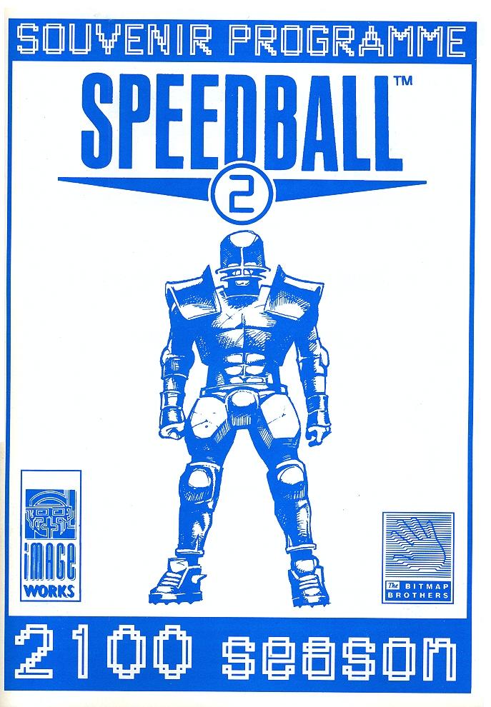 Speedball 2: Brutal Deluxe Souvenir Programme front cover