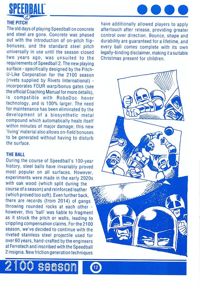 Speedball 2: Brutal Deluxe Souvenir Programme page 12