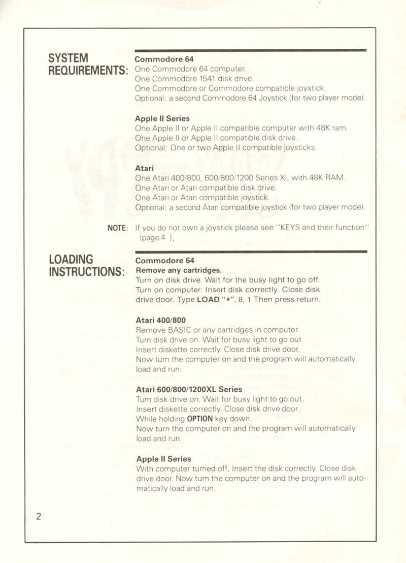 Spy vs. Spy manual page 2