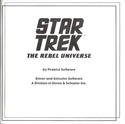 Star Trek, The Rebel Universe manual page i