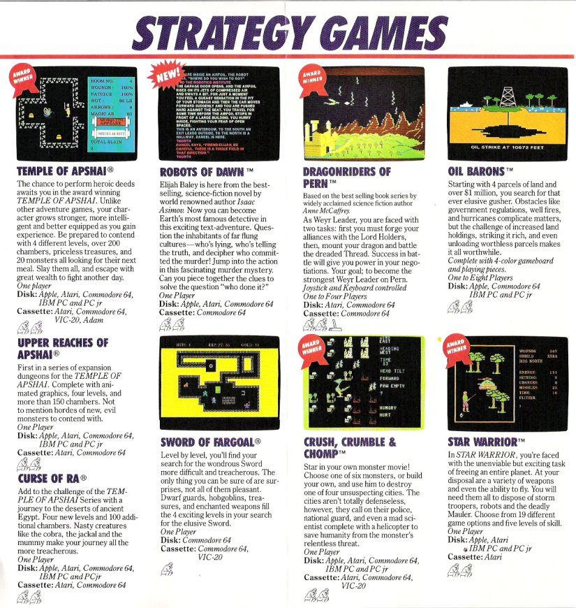 Epyx Brochure 1984 Page 2 