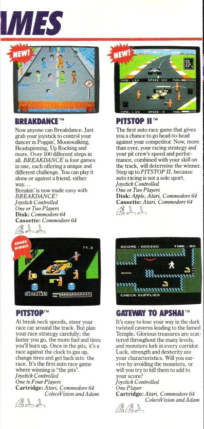 Epyx Brochure 1984 Page 6 