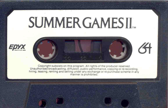 Summer Games II Cassette 