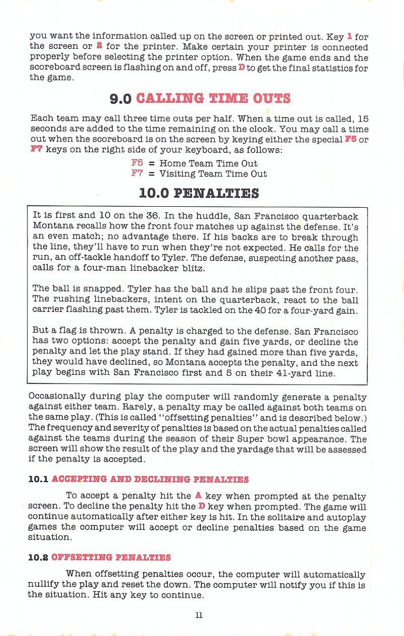 Superbowl Sunday manual page 11
