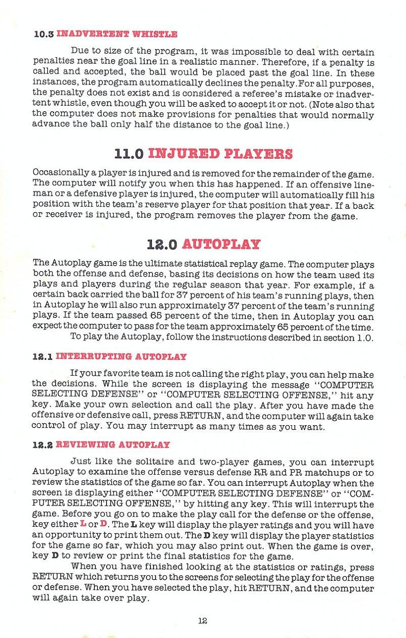 Superbowl Sunday manual page 12