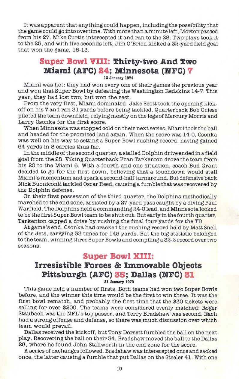 Superbowl Sunday manual page 19