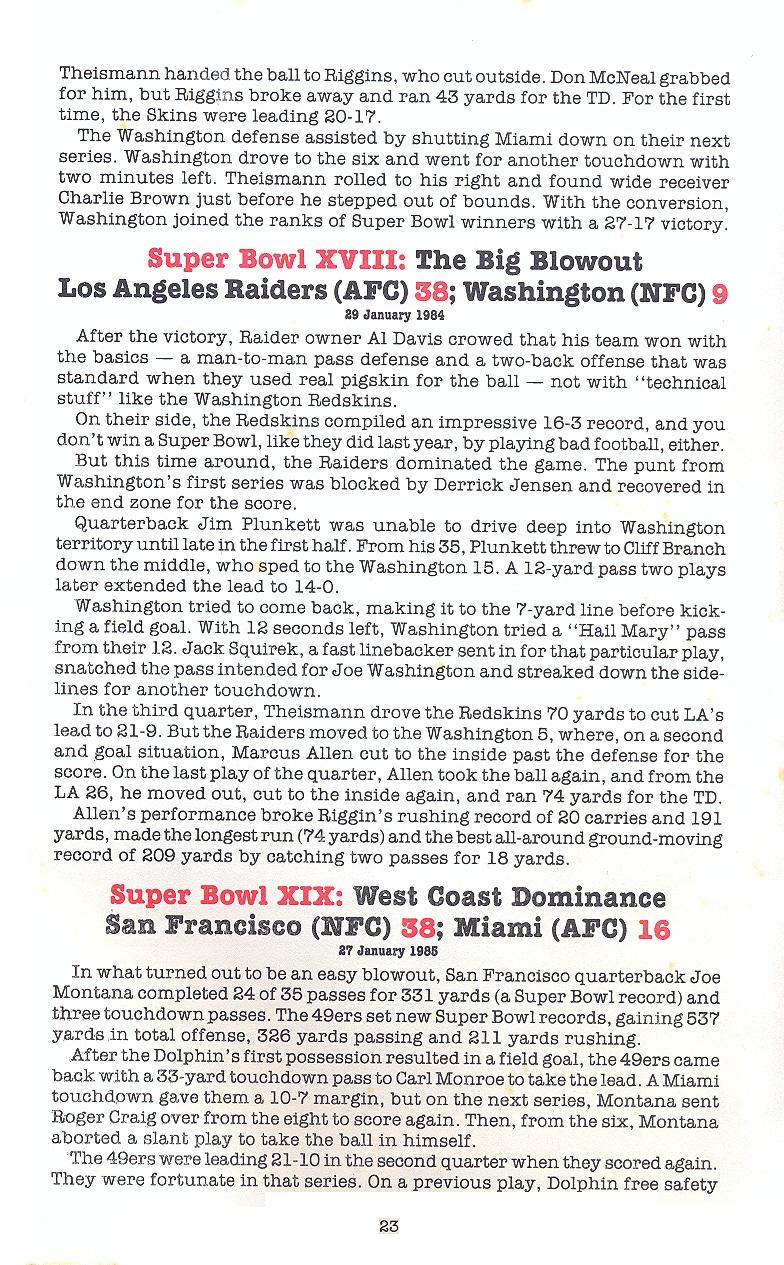 Superbowl Sunday manual page 23
