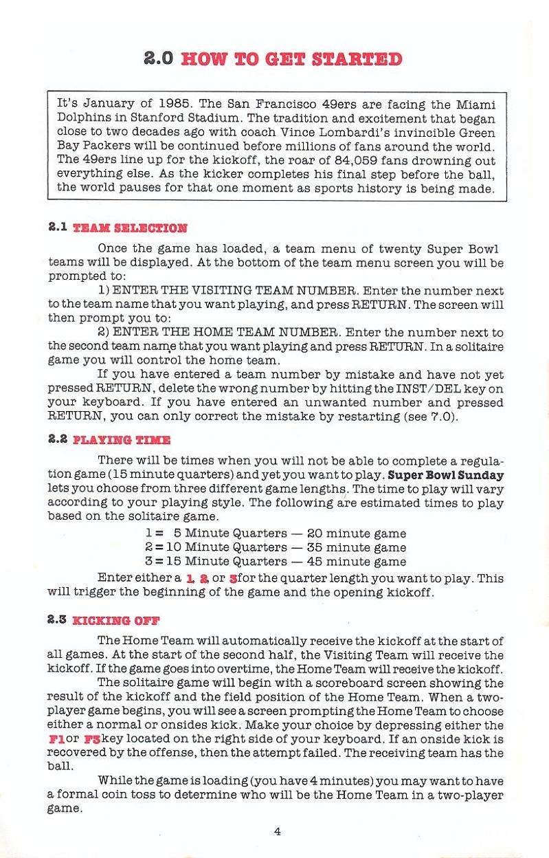 Superbowl Sunday manual page 4