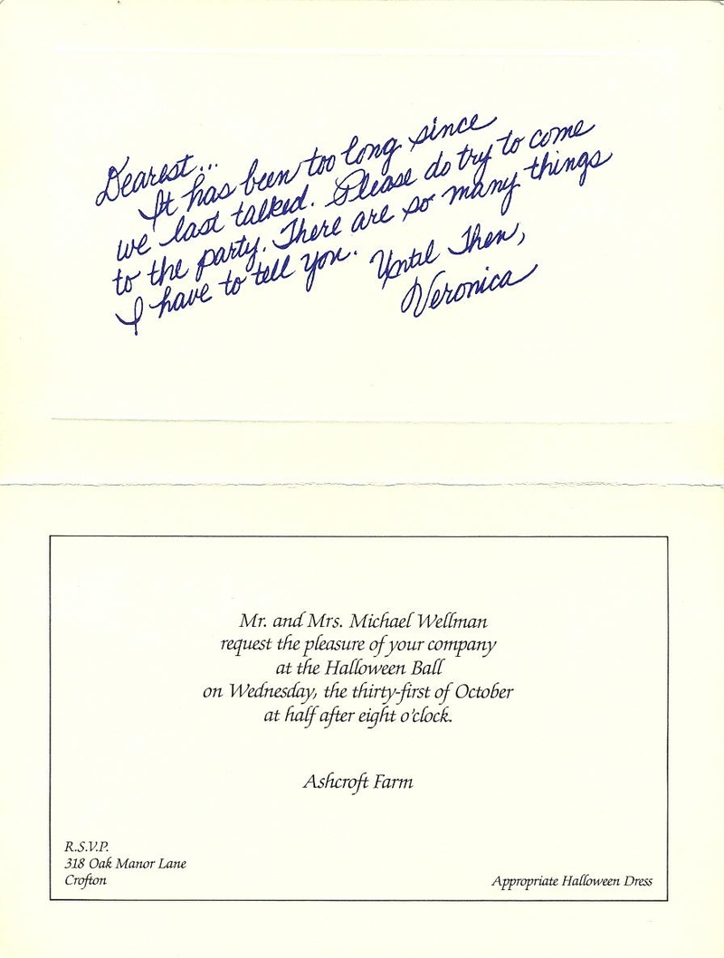 Suspect invitation card back