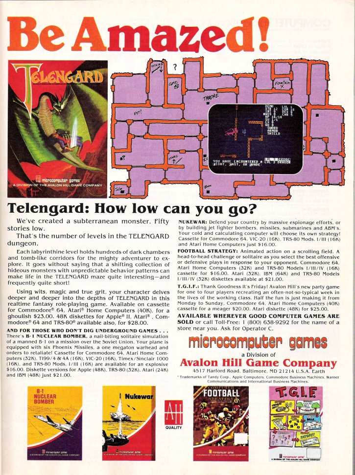 Telengard Advertisement 