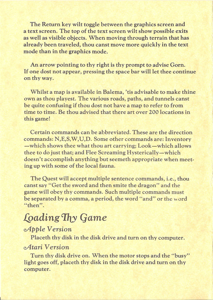 The Quest manual page 2