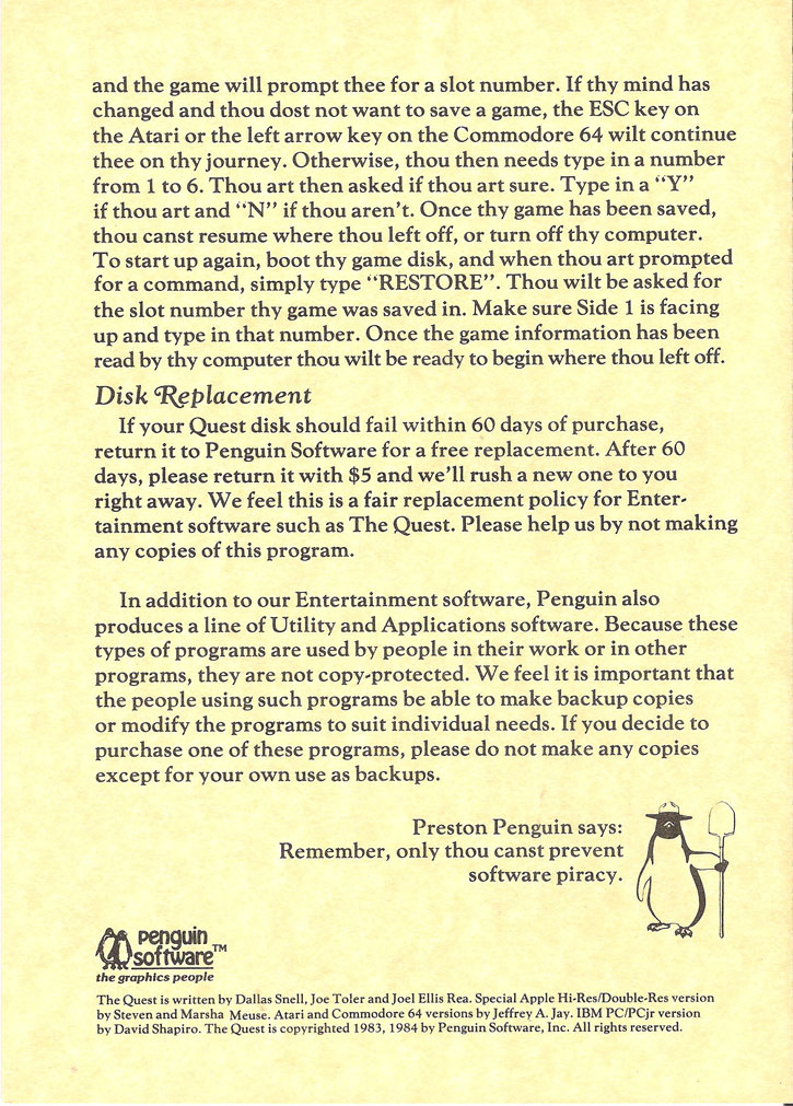 The Quest manual page 4