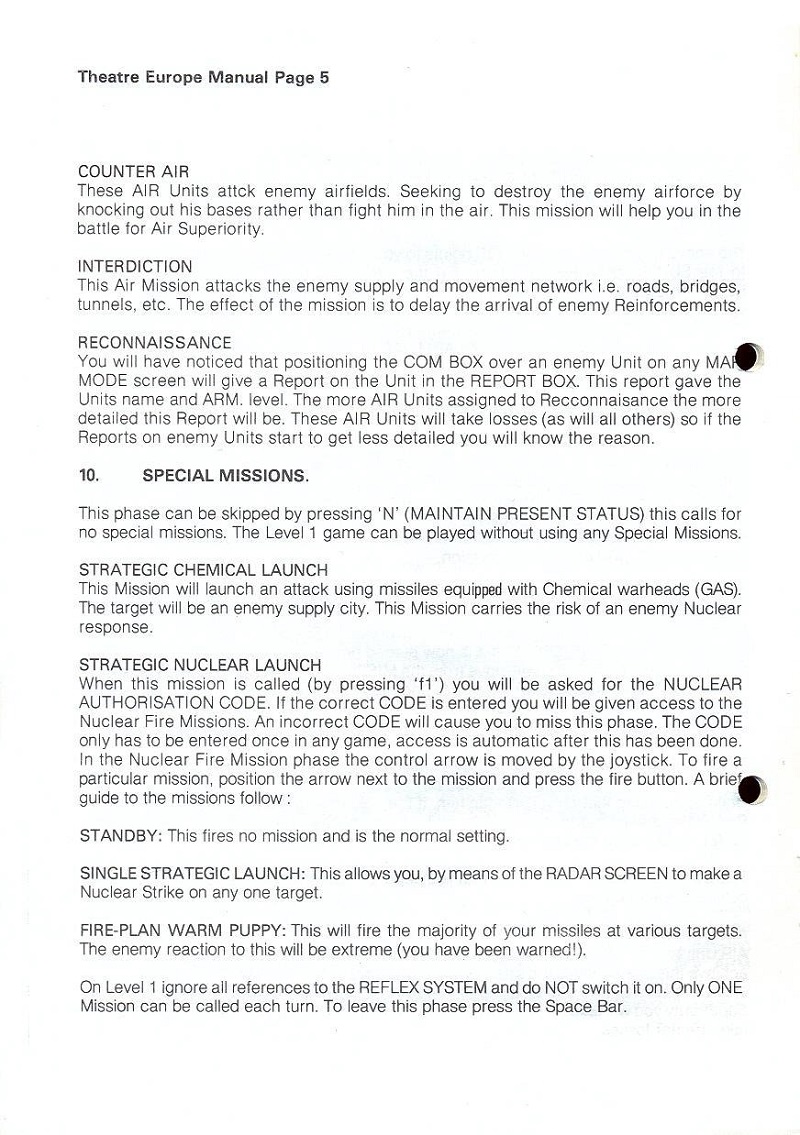 Theatre Europe manual page 5