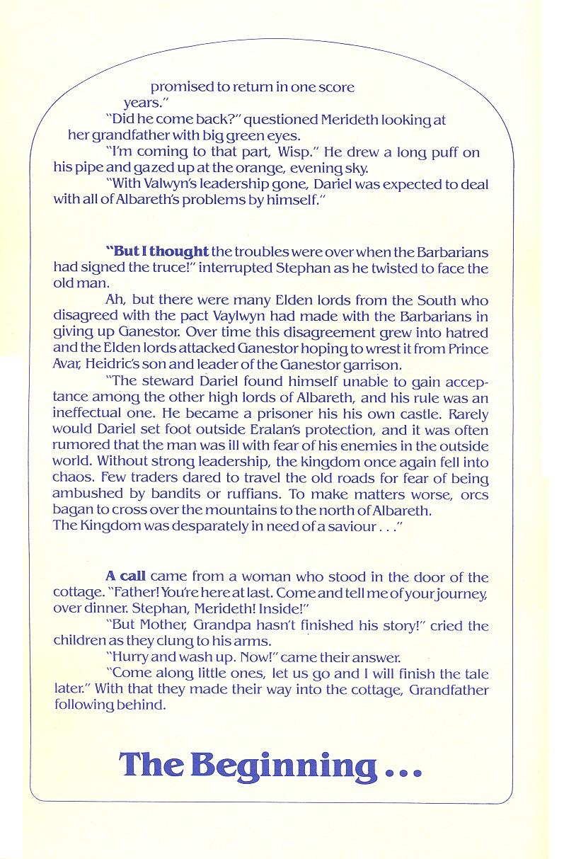 Times of Lore manual page 8