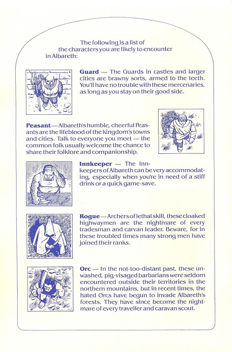 Times of Lore manual page 16