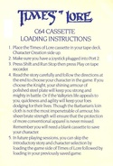 Times of Lore loading instructions