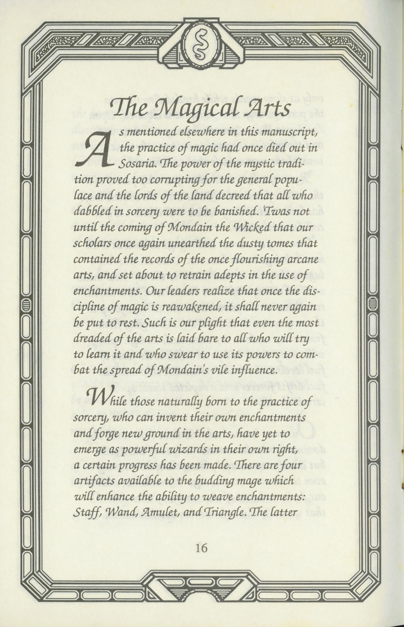 Ultima I manual page 16