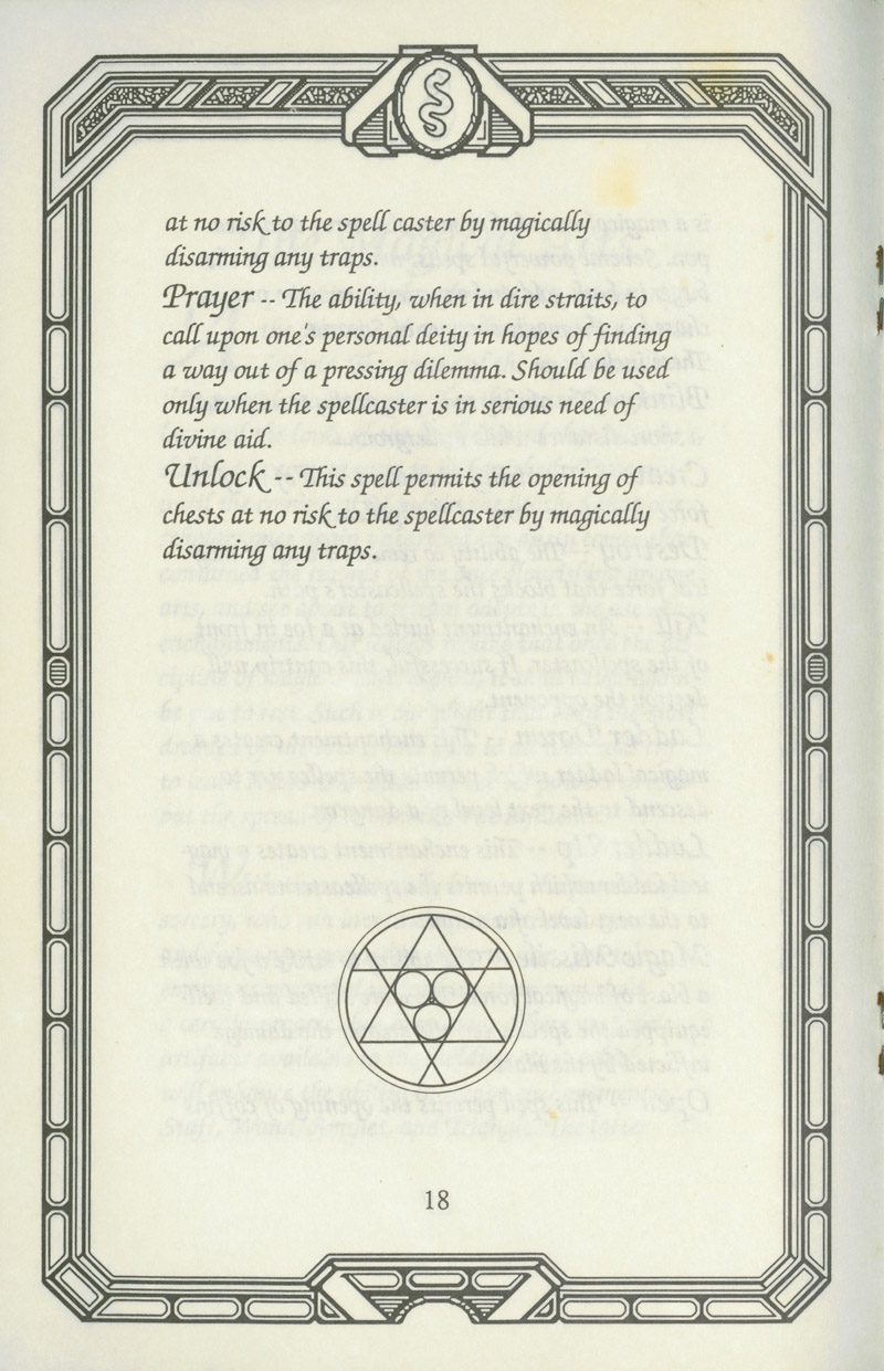 Ultima I manual page 18