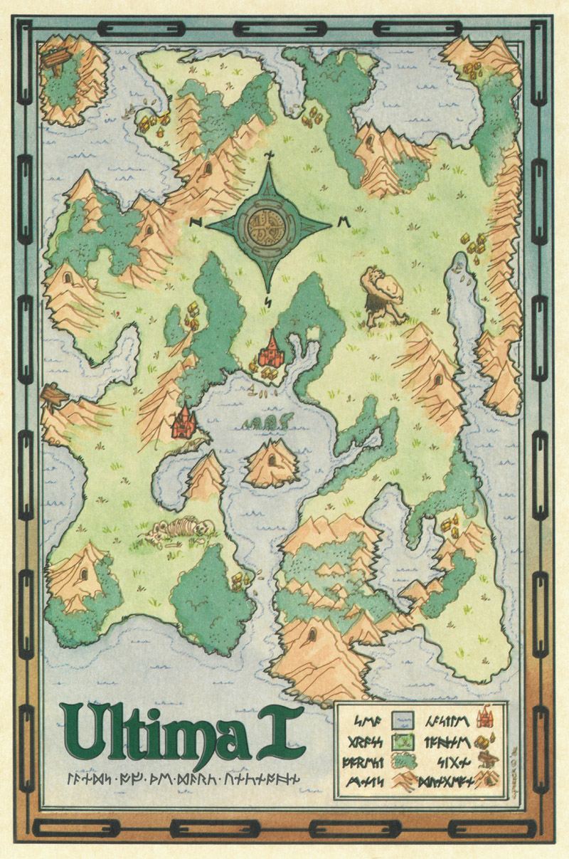 Ultima I green map