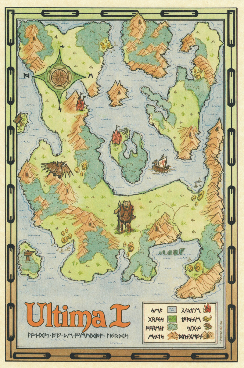 Ultima I orange map