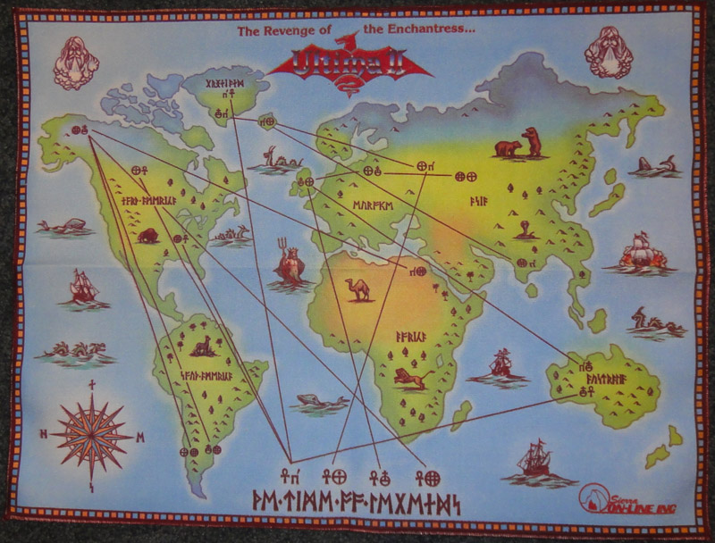 Ultima II: The Revenge of the Enchantress map