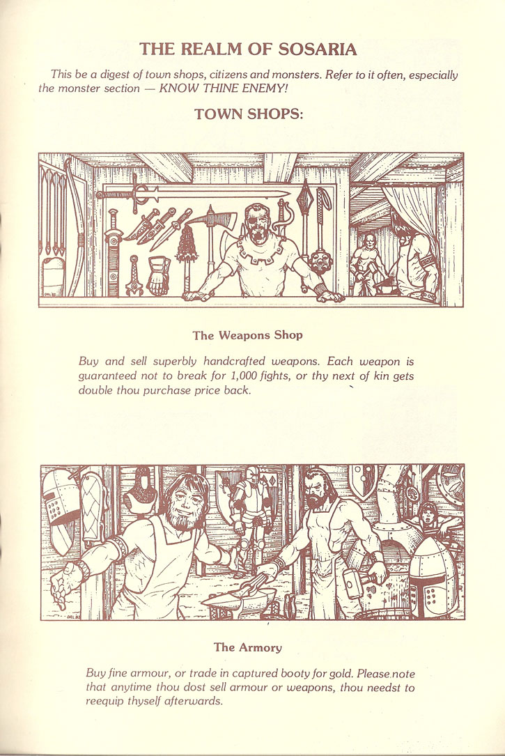 Ultima III: Exodus manual page 11