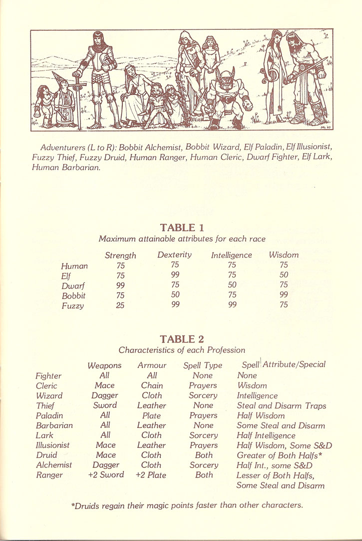 Ultima III: Exodus manual page 5