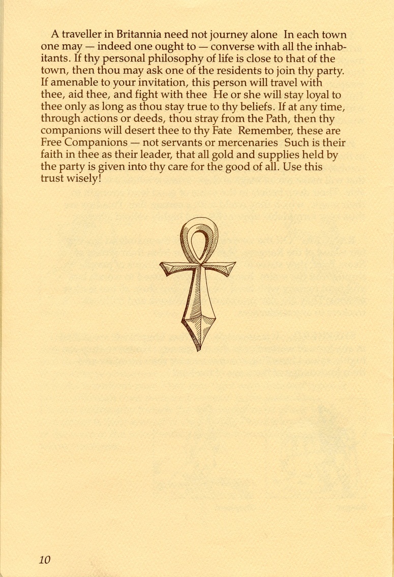 Ultima IV: Quest of the Avatar History of Britannia page 10