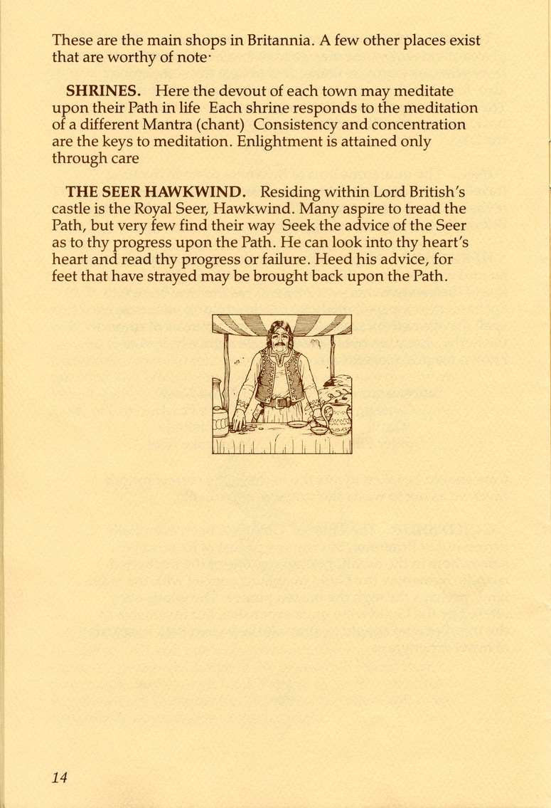 Ultima IV: Quest of the Avatar History of Britannia page 14