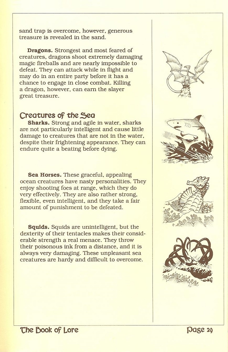 Ultima V: Warriors of Destiny The Book of Lore page 29