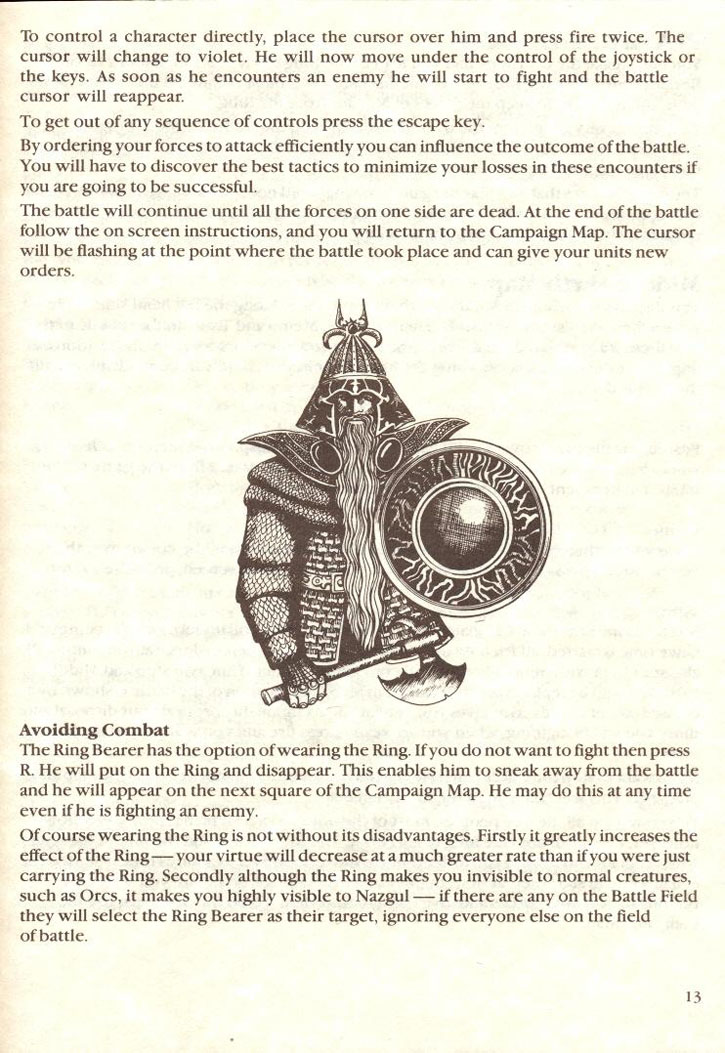 War in Middle Earth manual page 13