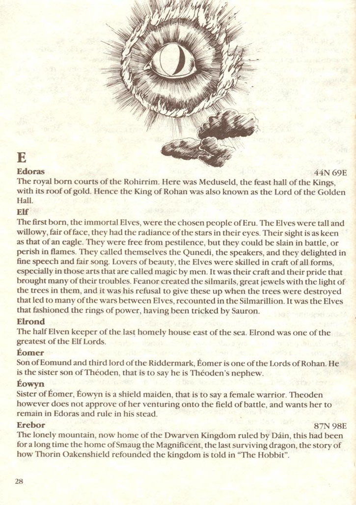 War in Middle Earth manual page 28