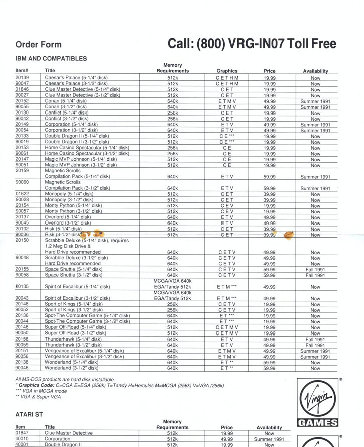 War in Middle Earth order form page 1