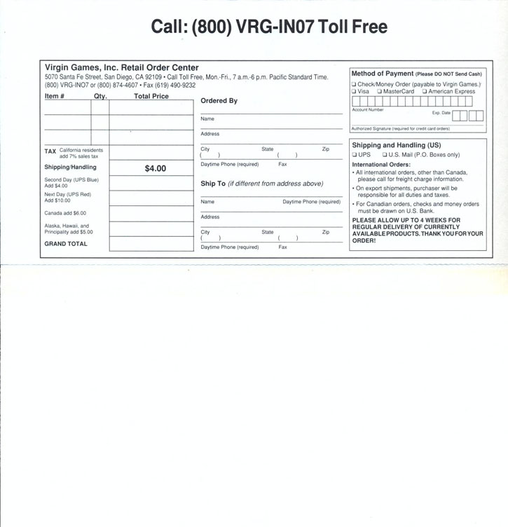 War in Middle Earth order form page 4