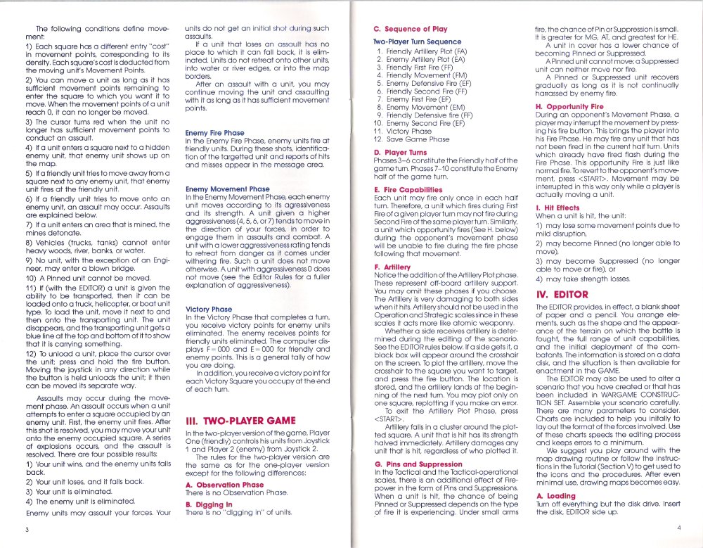 Wargame Construction Set Manual Page 3 